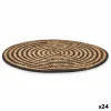 Tabletti Kinvara Musta Puuvilla Merilevä 35 x 0,6 x 35 cm (24 osaa)