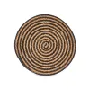 Table Mat Kinvara Black Cotton Marine algae 35 x 0,6 x 35 cm (24 Units)