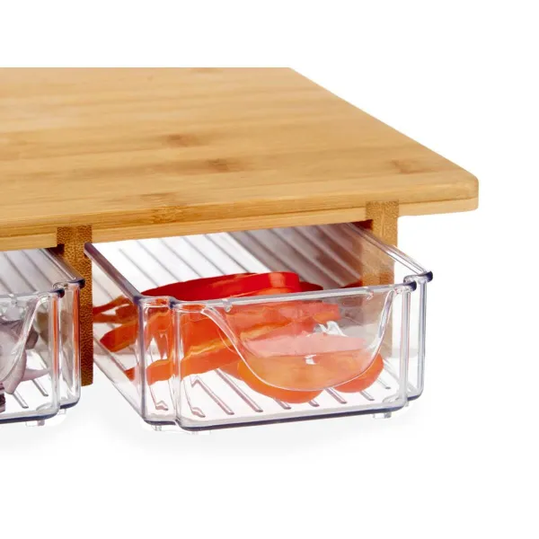 Cutting board Kinvara Brown Transparent Natural 40 x 6 x 28 cm