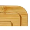 Table Mat Kinvara Natural Bamboo Squared 19 x 1 x 19 cm 18,7 x 1 x 18,7 cm (24 Units)