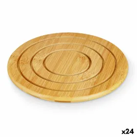 Подставка под горячее Kinvara Натуральный Бамбук Круглый 19 x 1 x 19 cm (24 штук)