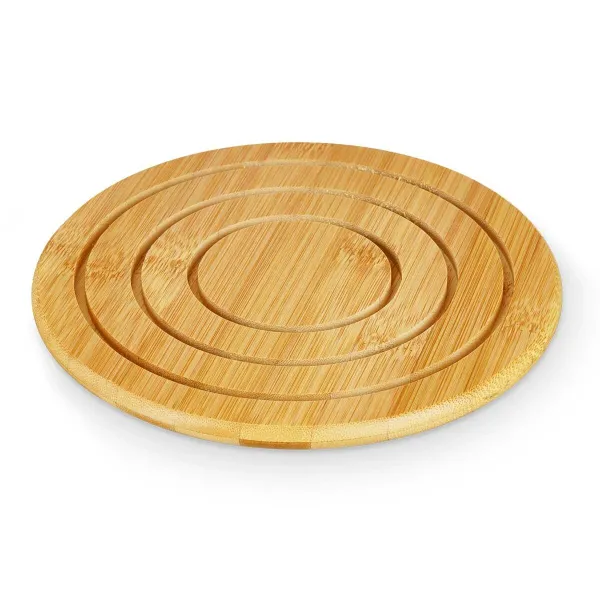 Table Mat Kinvara Natural Bamboo Circular 19 x 1 x 19 cm (24 Units)