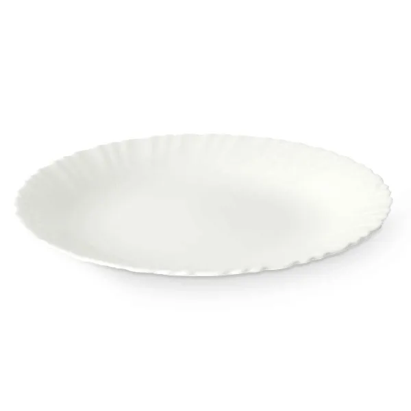 Plokščia lėkštė Vivalto Balta Opalinis stiklas 24 x 2 x 24 cm (24 vnt.)