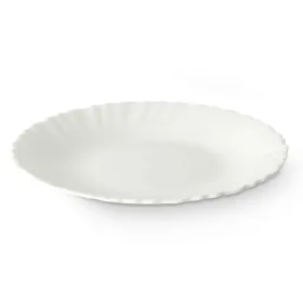 Dessert dish Vivalto White Opaline glass 19 x 2 x 19 cm (24 Units)