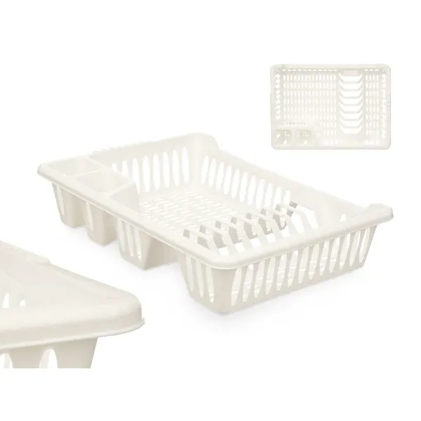 Draining Rack for Kitchen Sink Kinvara White 40 x 8 x 29,5 cm (24 Units)