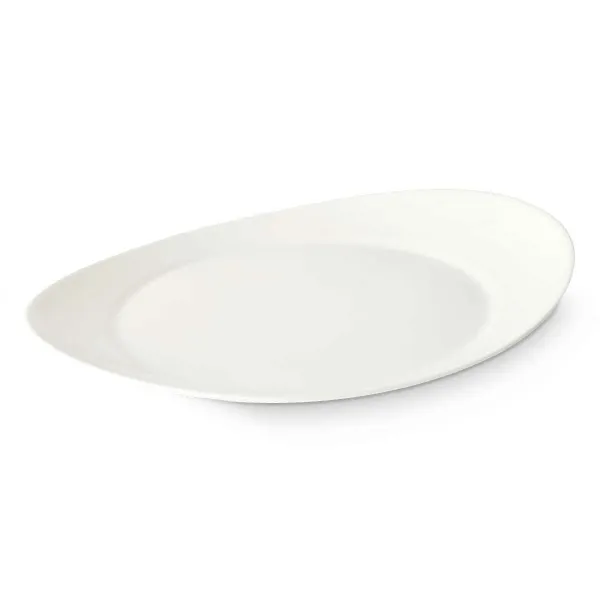 Flat Plate Vivalto White Opaline glass 30,5 x 3 x 26 cm (18 Units)