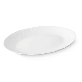 Serving Platter Vivalto White Opaline glass 34 x 2,5 x 25 cm 35 x 2,5 x 25 cm (18 Units)
