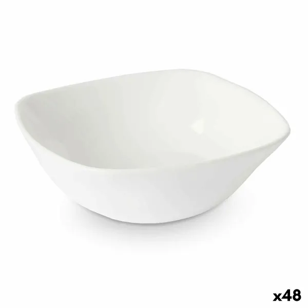 Чаш для Закусок Vivalto Белый Опаловое стекло Квадратный 11 x 4 x 11 cm (48 штук)