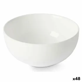 Bowl Vivalto White Opaline glass 13 x 6 x 13 cm (48 Units)