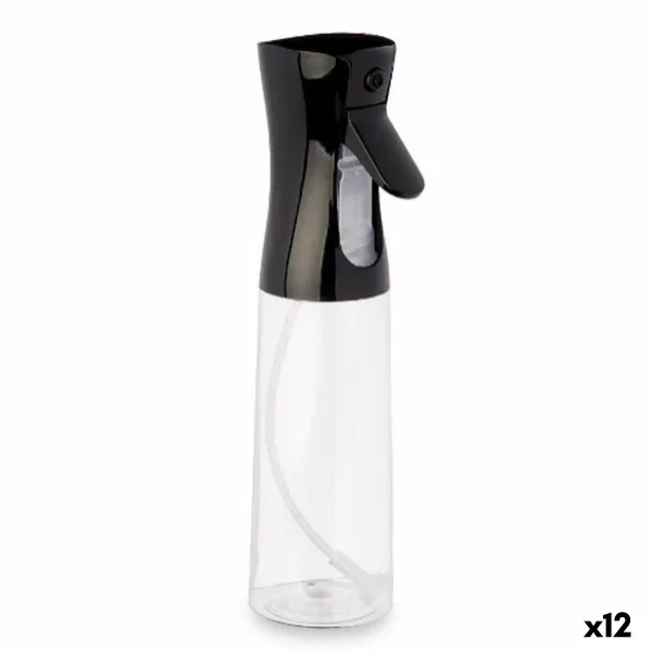 Aliejaus arba acto purškimo butelis Kinvara Juoda Skaidrus Polietilenas polipropileno polistirenas PET 300 ml 8 x 24 x 6 cm (12 