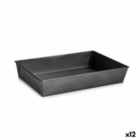 Stačiakampė liejimo forma Kinvara Tamsiai pilka Metalinis Anglies plienas 24 x 6,5 x 36,5 cm 36,5 x 6 x 24 cm (12 vnt.)