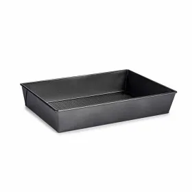 Taisnstūrveida Veidne Kinvara Tumši pelēks Metāls Karbona tērauds 24 x 6,5 x 36,5 cm 36,5 x 6 x 24 cm (12 gb.)