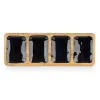 Padėklas su skyriais Gift Decor Juoda 46 x 3 x 17 cm (6 vnt.)