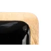 Tray with Compartments Gift Decor Black 46 x 3 x 17 cm (6 Units)