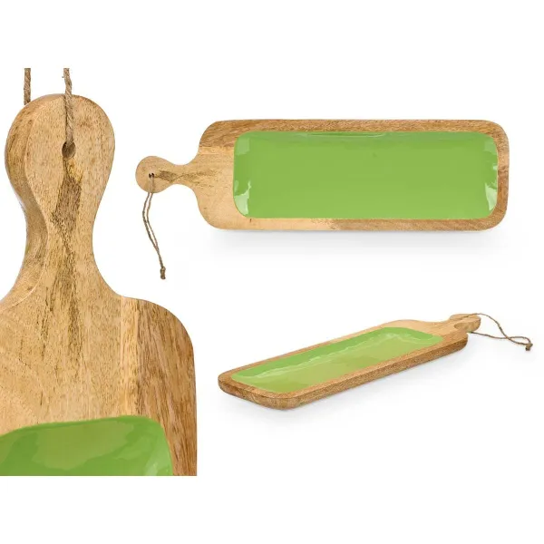 Uzkodu paplāte Gift Decor Zaļš 50,7 x 3 x 14 cm (6 gb.)