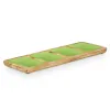 Tray with Compartments Gift Decor Green 46 x 3 x 17 cm (6 Units)