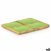 Padėklas su skyriais Gift Decor Žalia 31 x 3 x 3 cm (6 vnt.)