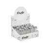 Sāls trauks Vivalto Caurspīdīgs Metāls Stikls 5,5 x 10,5 x 5,5 cm (12 gb.)