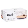 Arbatos ir kavos puodelis Vivalto Skaidrus Borosilikatinis stiklas 140 ml (6 vnt.)