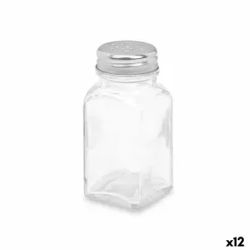 Druskos rūsys Vivalto Skaidrus Metalinis stiklas 4 x 9 x 4 cm (12 vnt.)