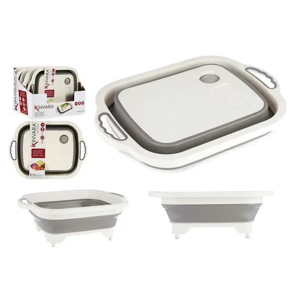 Cutting board Kinvara White Grey 29,8 x 5 x 40 cm (6 Units)
