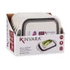 Cutting board Kinvara White Grey 29,8 x 5 x 40 cm (6 Units)