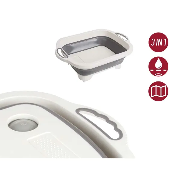 Cutting board Kinvara White Grey 29,8 x 5 x 40 cm (6 Units)