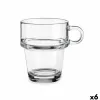 Чашка кофе и чай Vivalto Прозрачный Cтекло 270 ml (6 штук)