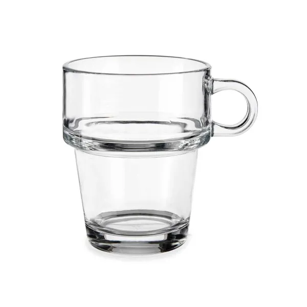 Tee- ja kahvikuppi Vivalto Läpinäkyvä Lasi 270 ml (6 osaa)