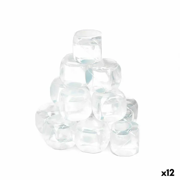 Pakartotiniai aušinimo kubeliai Leknes Skaidrus Polietilenas Distilizuotas vanduo 6,5 x 16 x 6,5 cm 18 Dalys (12 vnt.)