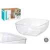 Plate set Leknes Transparent Plastic 5 L 25,5 x 12,3 x 25,5 cm (12 Units)