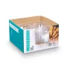 Bļodu komplekts Leknes Caurspīdīgs Plastmasa 800 ml 15,3 x 7 x 15,3 cm (24 gb.)
