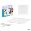 Plate set Leknes Transparent polystyrene Plastic 20,3 x 1,5 x 20,3 cm (24 Units)