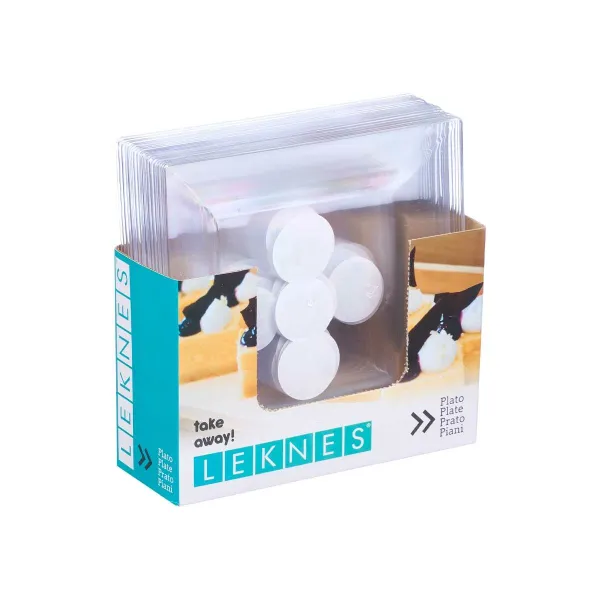 Plāksņu komplekts Leknes Caurspīdīgs polistirols Plastmasa 20,3 x 1,5 x 20,3 cm (24 gb.)