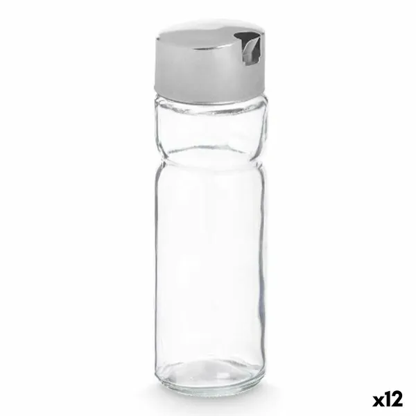 Indelis aliejui Vivalto Skaidrus Sidabras Metalinis Stiklas Plastmasinis 180 ml 4,6 x 15,7 x 4,6 cm (12 vnt.)