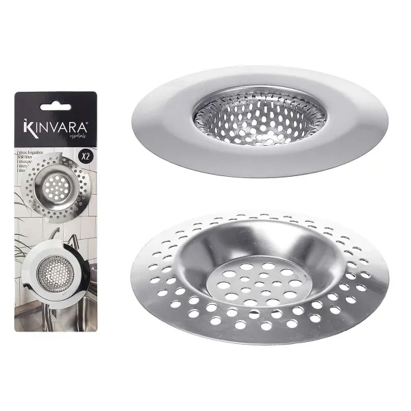 Allassihdit Kinvara Hopeinen Ruostumaton teräs 2 Kappaletta (12 osaa)