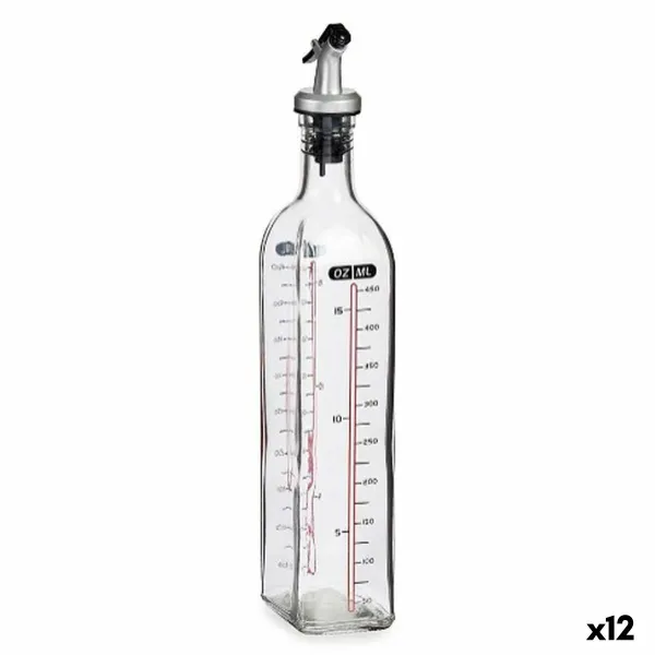 Menāža Vivalto Caurspīdīgs Stikls Silikona polipropilēns 500 ml (12 gb.)