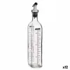 Cruet Vivalto Transparent Glass Silicone polypropylene 500 ml (12 Units)