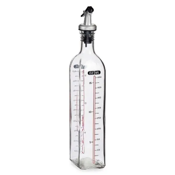 Cruet Vivalto Transparent Glass Silicone polypropylene 500 ml (12 Units)