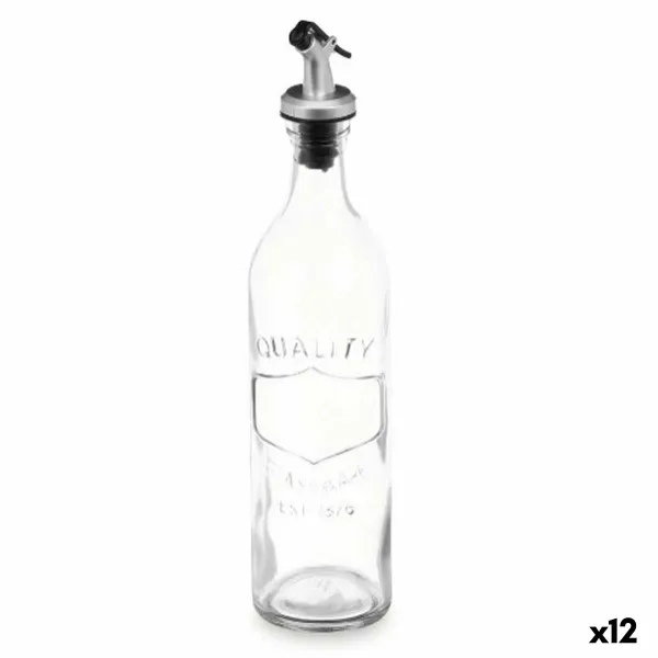Mausteikko Vivalto Läpinäkyvä Lasi Silikoni polypropeeni 500 ml (12 osaa)