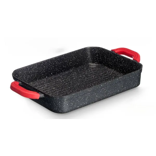 Barbekiu Kinvara Balta Juoda Raudona Silikoninis Aliuminis 32 x 25 cm