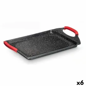 Barbekiu Kinvara Balta Juoda Raudona Silikoninis Aliuminis 34 x 26 cm