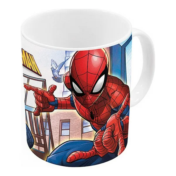 Krūze Spider-Man Great power Zils Sarkans Keramika 350 ml