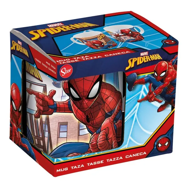 Krūze Spider-Man Great power Zils Sarkans Keramika 350 ml