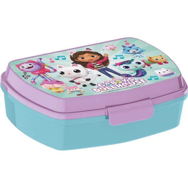 Sandwich Box Gabby's Dollhouse Party Light Pink Rectangular 17 x 5,6 x 13,3 cm