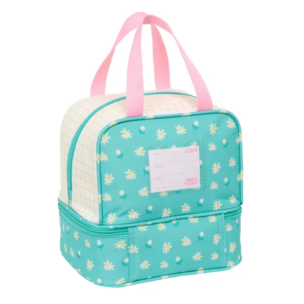 Priešpiečių dėžutė Peppa Pig Pretty flowers Geltona Mėtos 20 x 20 x 15 cm
