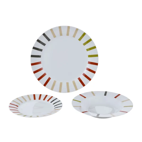 Tableware Benetton Safari Porcelain 12 Pieces