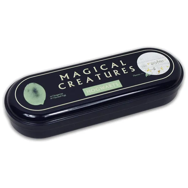 Harry Potter - Magical Creatures Metal Pencil Case (Black)