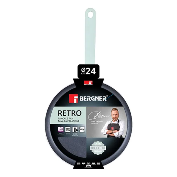 Блинница Bergner Зеленый 24 cm