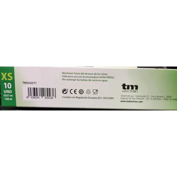 Пакеты для упаковщика TM Electron В вакуумной упаковке 22 x 21 cm (10 uds)
